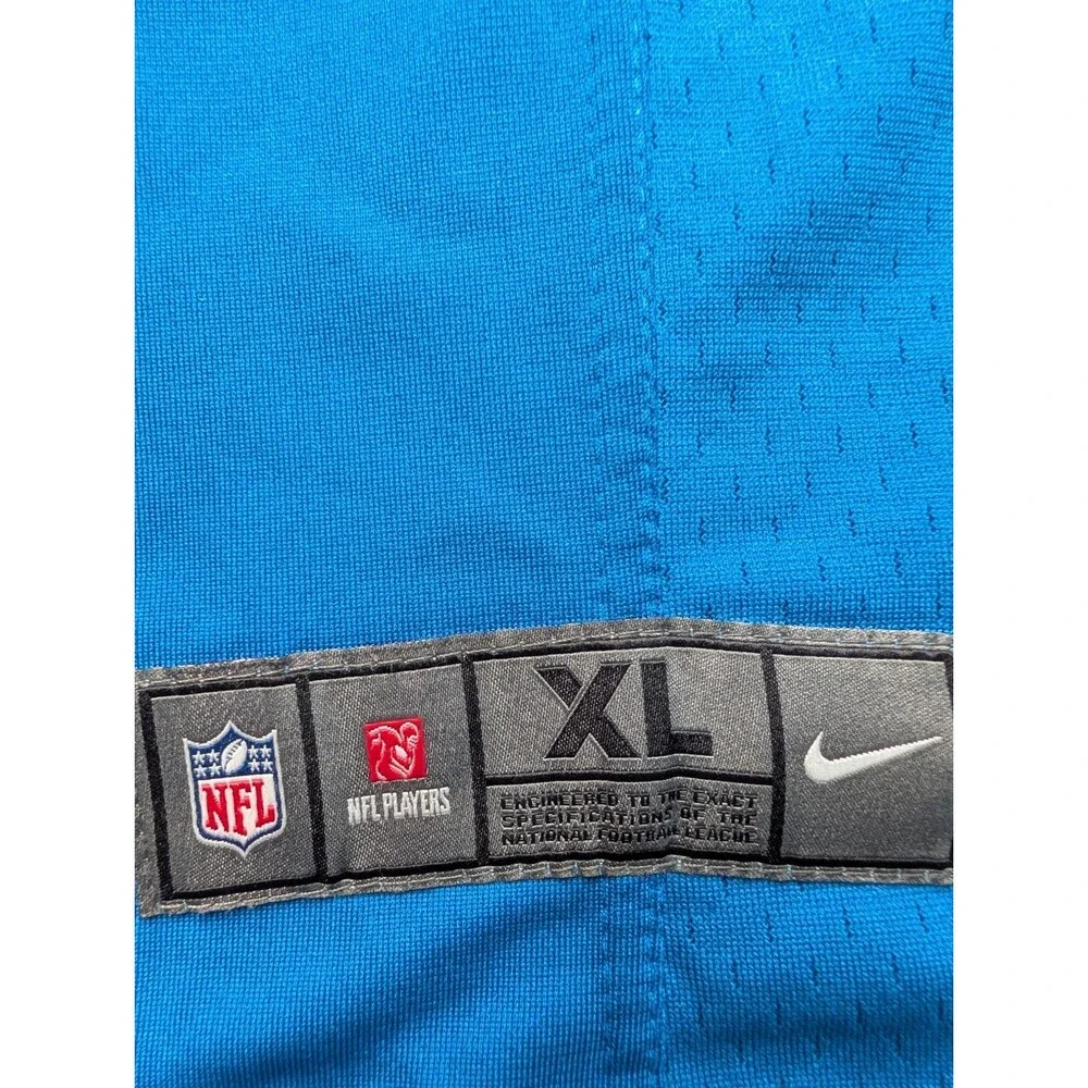 Nike On Field Detroit Lions Calvin Johnson #81 Blue Game Jersey Youth XL 18/20